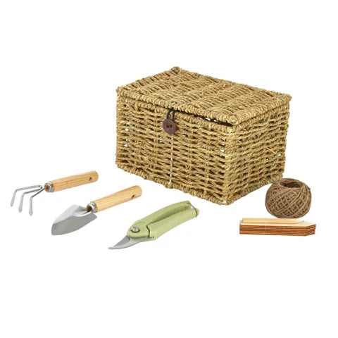 Dotti 6 Piece Garden Tools With Basket